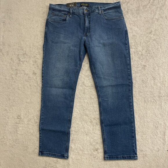 NEW Urban Star Men's 40x30 Light Blue Stretch Slim Fit Jeans - Picture 3 of 7